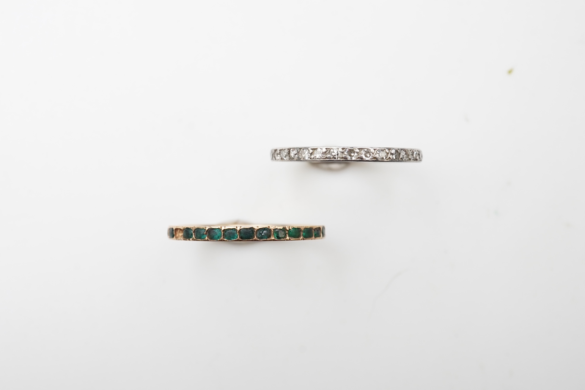 Two eternity rings, early 20th century